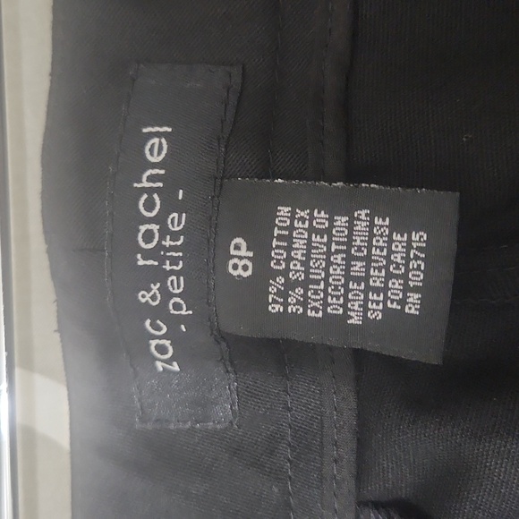 Zac & Rachel Petite Slim Ankle Black Pant NWT 8P - Picture 13 of 14